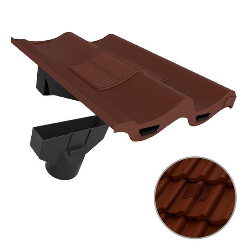 Antique red double - red, pantile