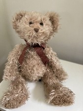 Russ Berrie Radcliffe Teddy Bear Ribbon Spotty Bow Soft Plush Toy 41 cm
