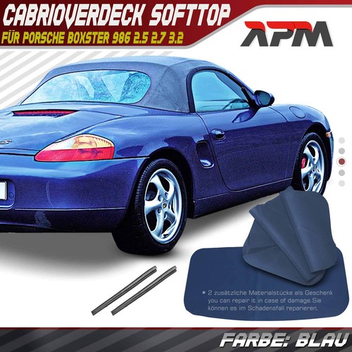 Blue soft top cabrio - blue, roof
