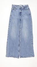 ZARA Women Blue Wide-Leg