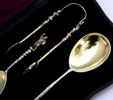 CASED ENGLISH STERLING SILVER