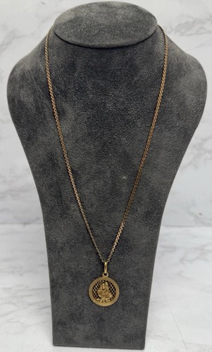 9ct gold link chain with - chain, st