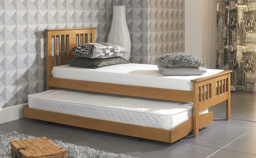 0ft single oak guest bed - guest,