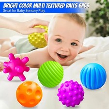 6PCS Baby Sensory Textured Balls Soft Montessori Toys for Toddlers 6-12 Months