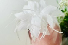Women Flower Feather Hair Hat
