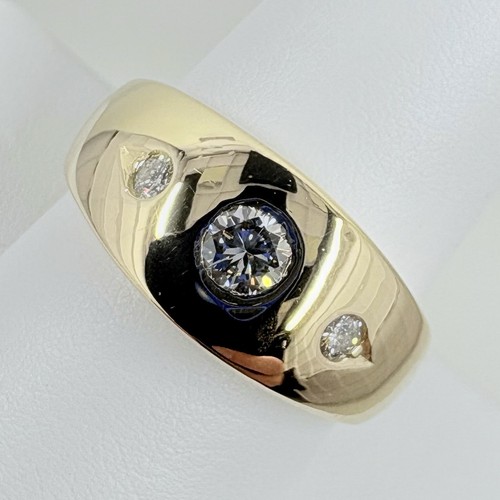 14k yellow gold men - yellow, diamond