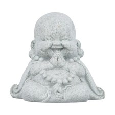 Garden Ornament Sandstone Effect Buddha Statue for Indoor/Outdoor Decor