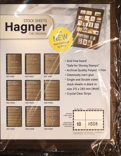 Stamp album stock pages hagner - album,