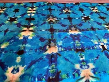 Designers Guild blue cotton curtain Fabric - 105 cm wide x 1 .4 Metres