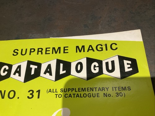 Supreme magic catalogue 31 - supreme, no