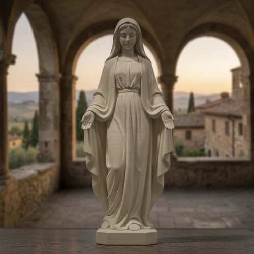 Detailed virgin mary statue - mary,
