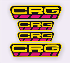4x CRG Self Adhesive Graphics, Sticker. Karting, F100. Laminated
