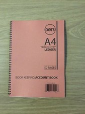 A4 LEDGER BOOK TRIPLE