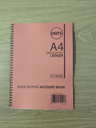 Ledger book triple - a4,