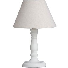 White Bedside Table Lamp Light