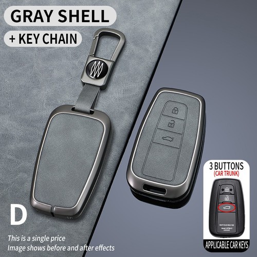 Metal leather car key - metal, case