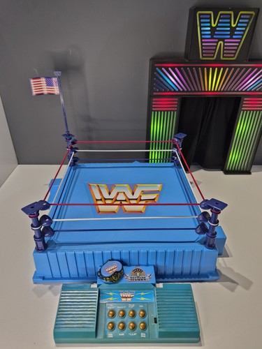 Wwf wwe hasbro ring - wwf, blue