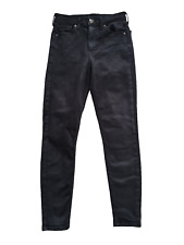 Topshop Mid-Rise Skinny Jeans Black - Size W26 L30