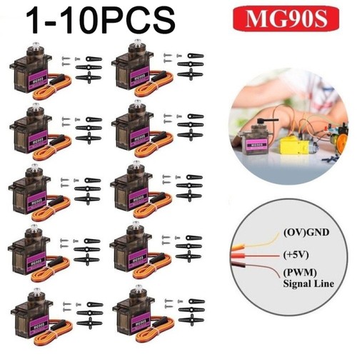 10pcs mg90s mini metal gear - mg90s,