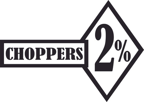 Stickers choppers slogan - 2%,