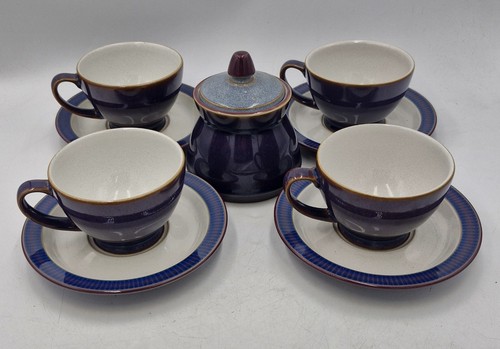 Denby storm plum tea cups - denby,