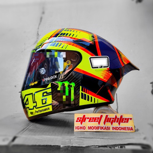Custom painted helmet inspired - custom,