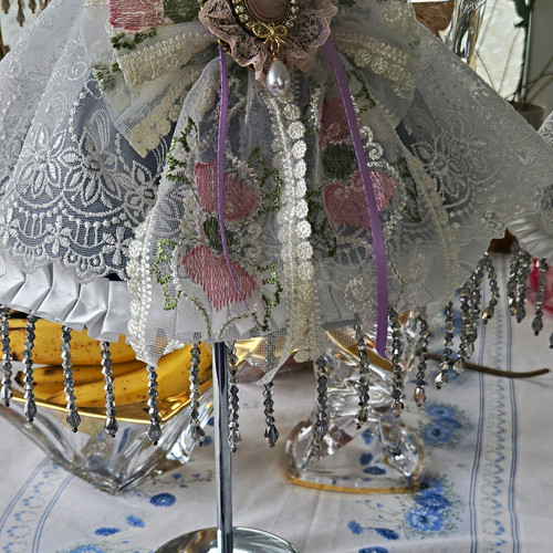 Shabby chic floral - floral, bell