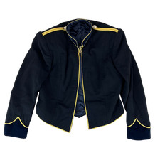 British Army Jacket Black Mess Dress Royal Logistics Corps Medium