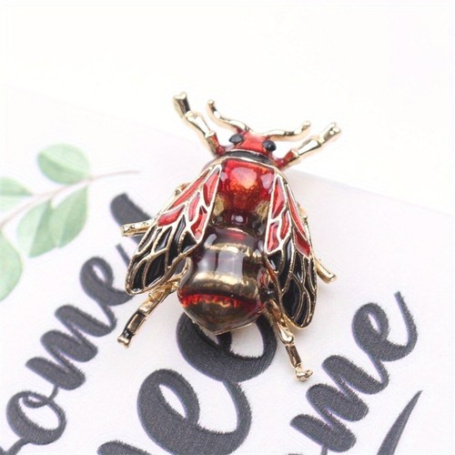 Red black bumblebee - red,