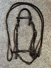 Harry Dabbs Jaguar English Event Bridle Full Horse w Laced Reins Soft England