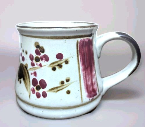 Handpainted stoneware mug - handpainted,