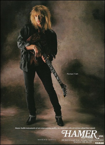Michael fath 1990 hamer guitar - fath,