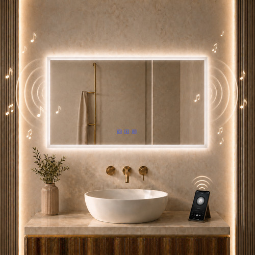 Bluetooth bathroom led mirror - led,