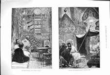 Old Antique Print 1878