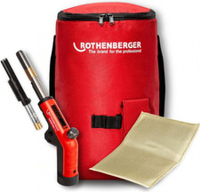 Rothenberger SUPERFIRE PRO Soldering Torch, Soldering Mat & Hot Bag Set