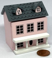 Dolls House Wooden Deluxe Property Pink Painted 1:12 Scale Nursery 249 tumdee
