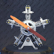 kits-TECHING Five-Cylinder Radial Engine Plane Simulation Metal Machinery model