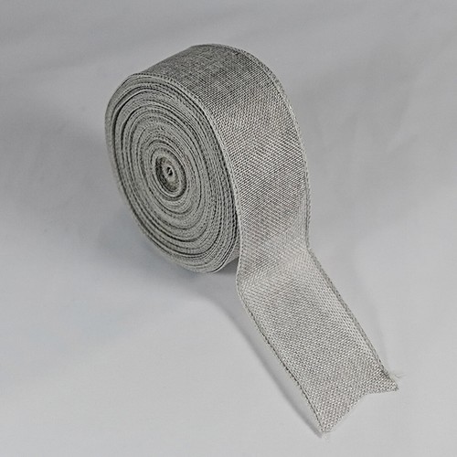 Grey wired hessian - wired, scrim