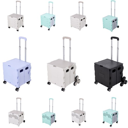 Large folding shopping - large, trolley