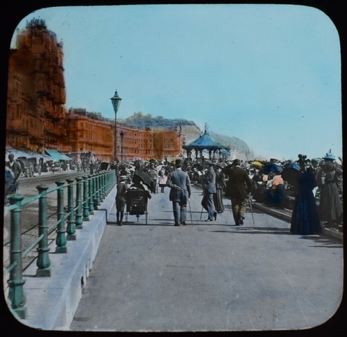 Antique magic lantern slide - antique,