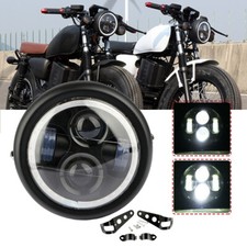 6.5" Inch LED Motorcycle Headlight Universal Motorbike Front Light Lamp &Bracket