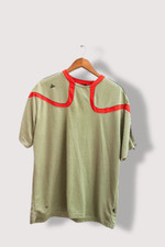 Vintage grey adidas 3 stripe sportwear tees XL| SKU 2660