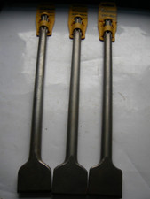dewalt elu sds max 50mm flat chisels x3 x400mm d25501 d25601 d25721 dw545 d25820