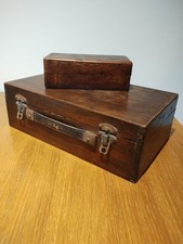 Antique Wooden Carry Case With