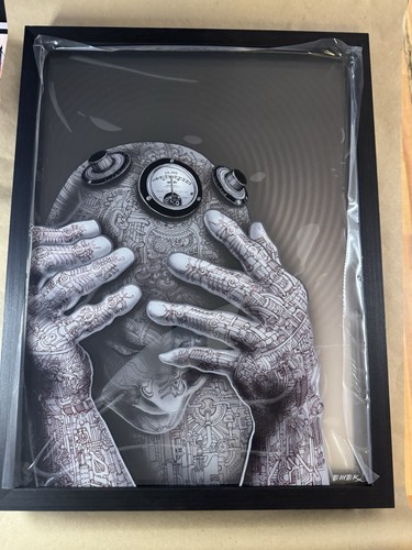 Emek cyberman diorama signed - diorama,