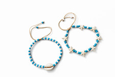 Summer anklet set 2pcs shell - summer,