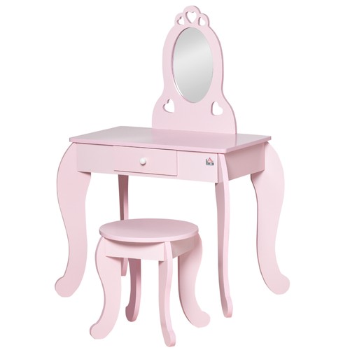 Homcom kids vanity table - kids, &