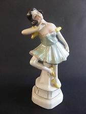 VERY BEAUTIFUL ARTIST DECO STYLE TUTU DANCER 1930s CERAMICS PORCELAIN