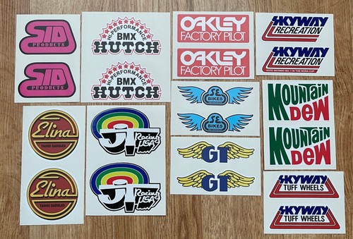 Old school bmx decals - school, x