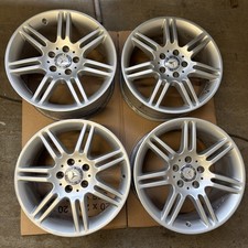 4 X MERCEDES C CLASS W209 W203 SLK Clk 17" ALLOY WHEELS STAGGERED SET 7.5j 8.5j